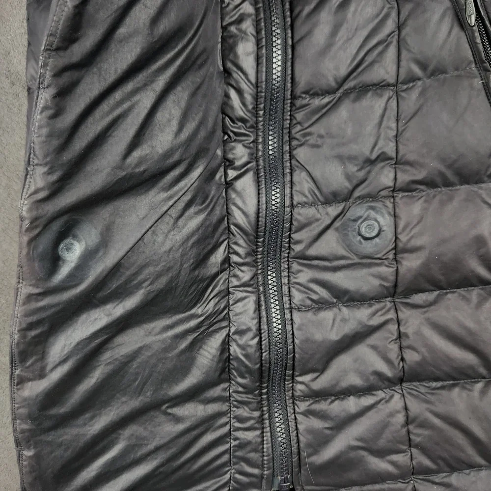 The North Face Paulette Long‎ Puffer Coat Womens XS Black 550 Down Fill Zip Up